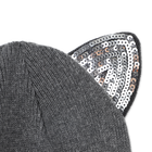 Bonnet tricot &agrave; oreilles fantaisie KARL LAGERFELD KIDS 
                    FILLE