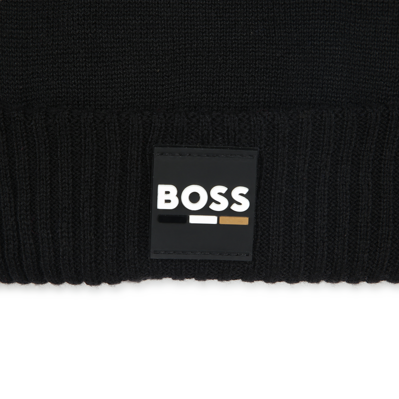 Bonnet tricot avec revers BOSS 
                    GARCON