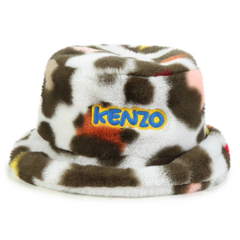 Bob duveteux imprimé léopard KENZO KIDS 
                    FILLE