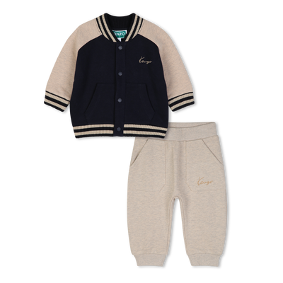 Ensemble cardigan et pantalon KENZO KIDS GARCON