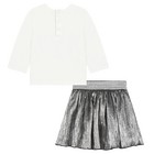 T-shirt et jupe pliss&eacute;e MICHAEL KORS 
                    FILLE