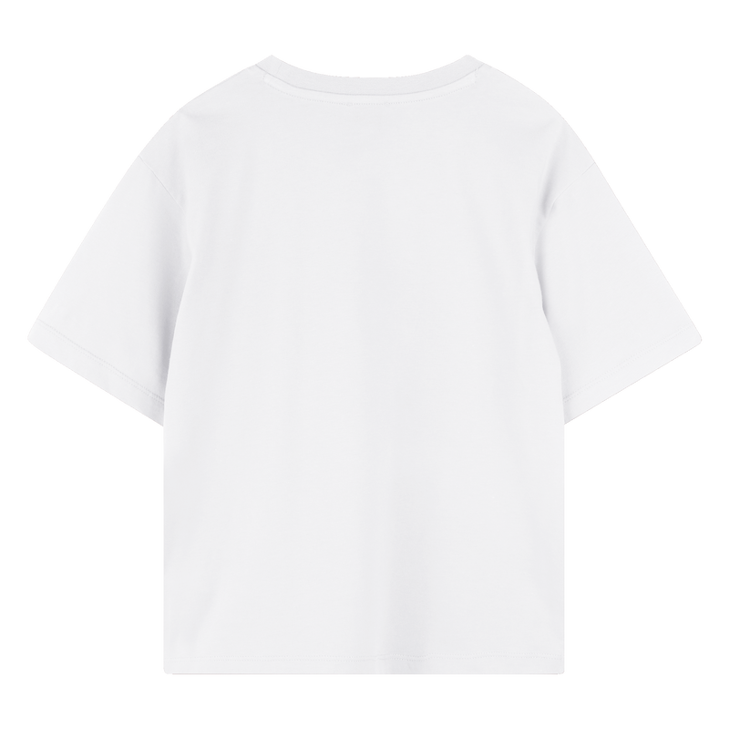 T-shirt en coton avec imprim&eacute; KENZO KIDS 
                        GARCON