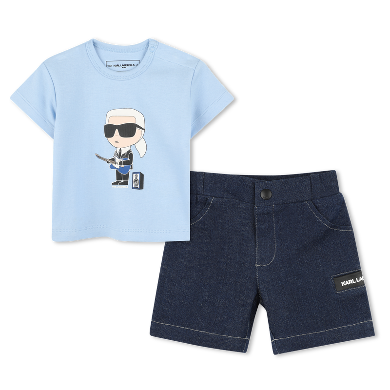 Ensemble T-shirt et bermuda KARL LAGERFELD KIDS 
                    GARCON