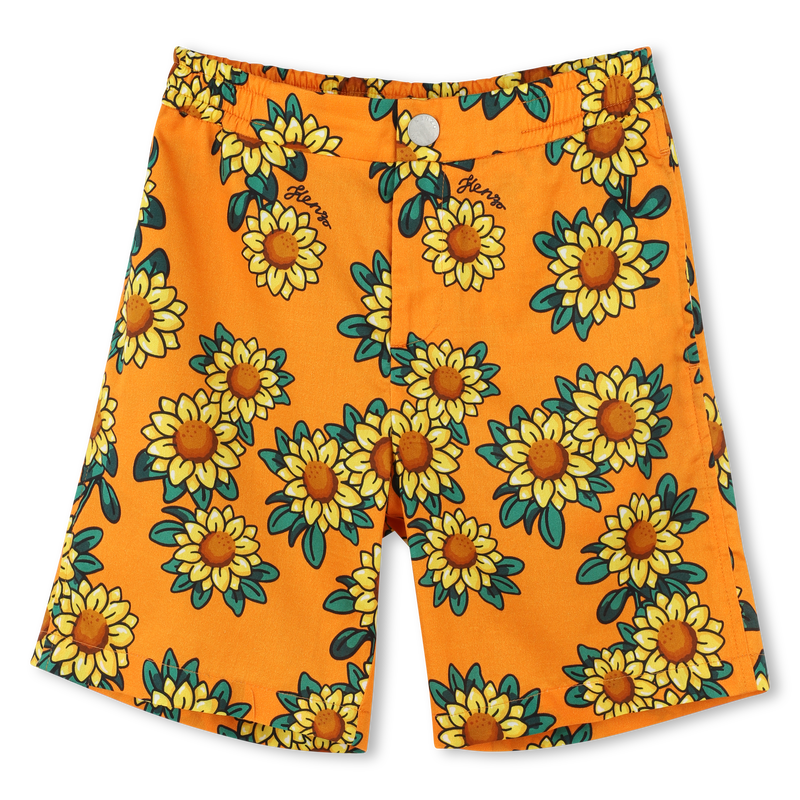 Bermuda imprimé satin de coton KENZO KIDS 
                    GARCON