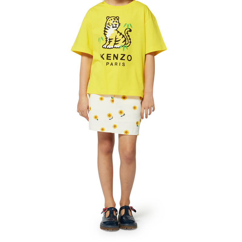Jupe &agrave; taille &eacute;lastiqu&eacute;e KENZO KIDS 
                        FILLE