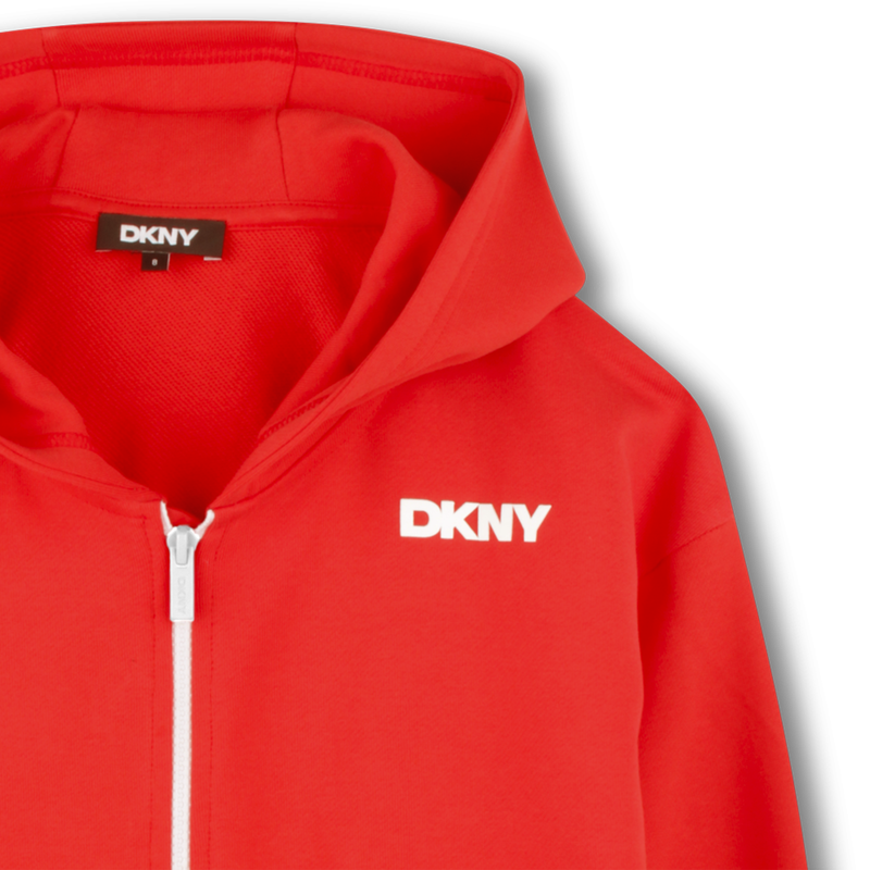 Cardigan à capuche en molleton DKNY 
                    GARCON