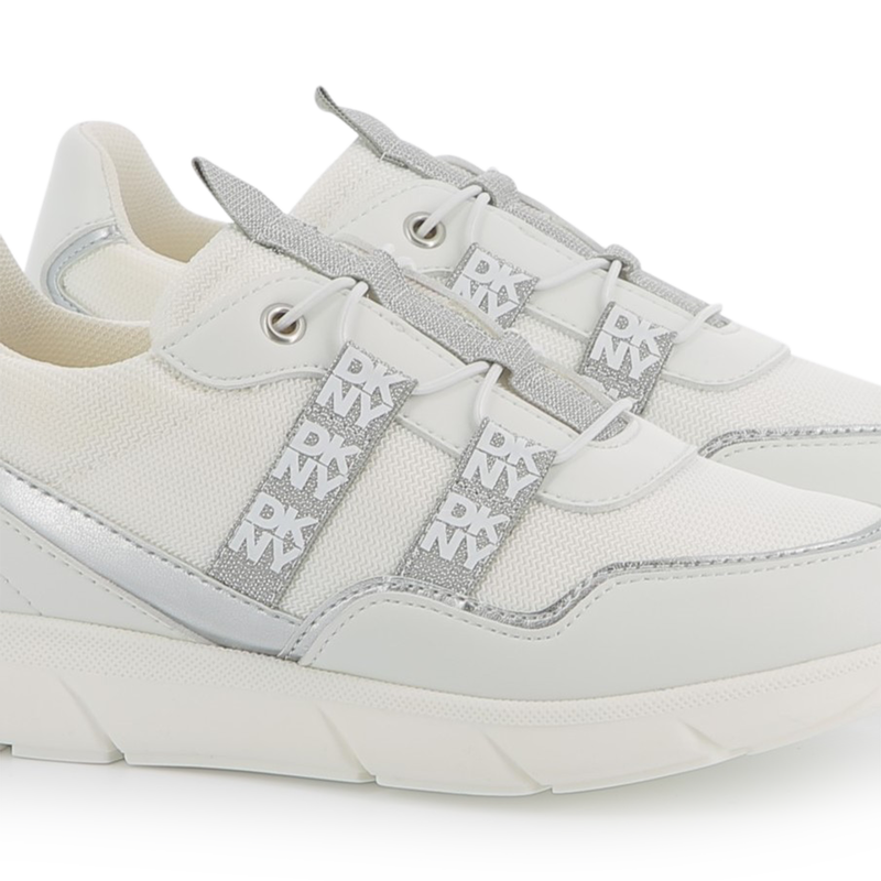 Baskets lacées bimatière DKNY 
                    FILLE