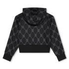 Sweat-shirt imprim&eacute; &agrave; capuche Hugo 
                    FILLE
