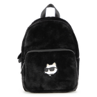 Petit sac &agrave; dos en polaire duveteuse KARL LAGERFELD KIDS 
                    FILLE