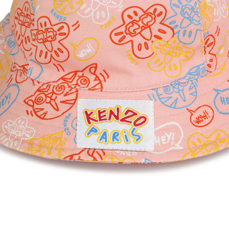 Bob en coton imprimé oreilles KENZO KIDS 
                    UNISEXE