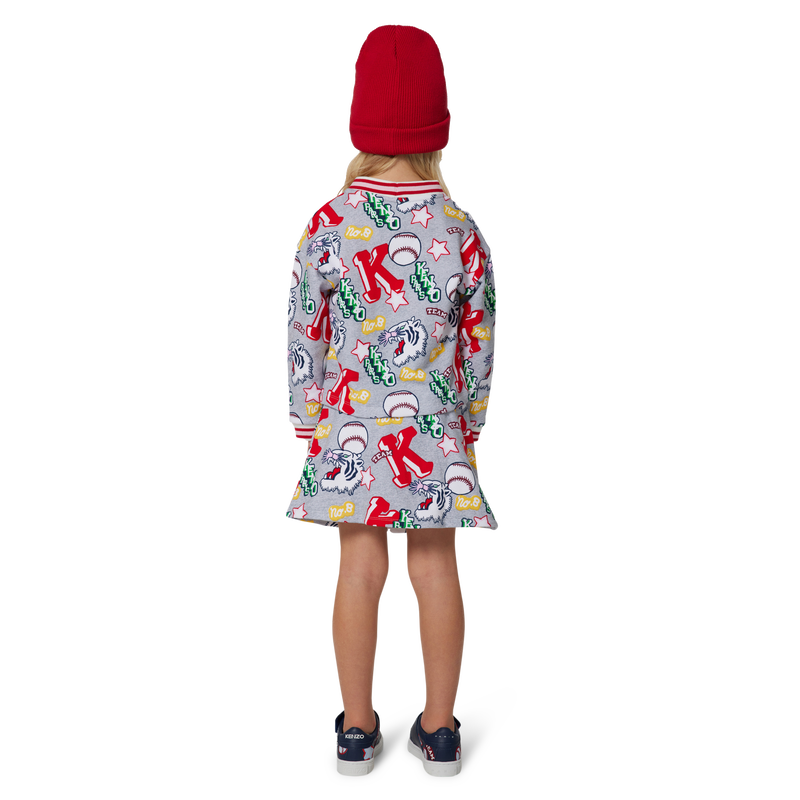 Jupe molletonnée à motifs KENZO KIDS 
                    FILLE
