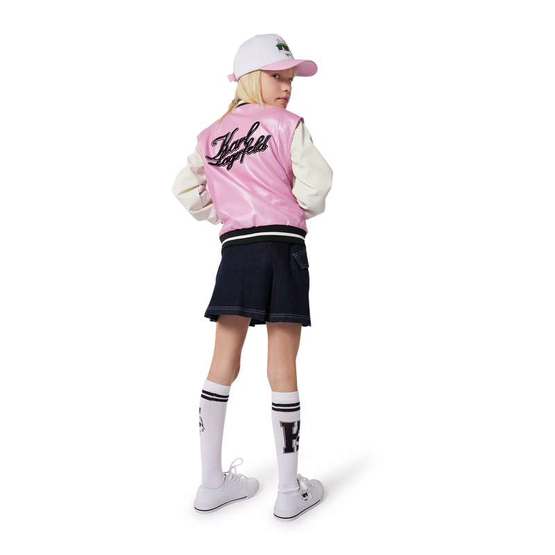 Blouson teddy à broderie KARL LAGERFELD KIDS 
                    FILLE