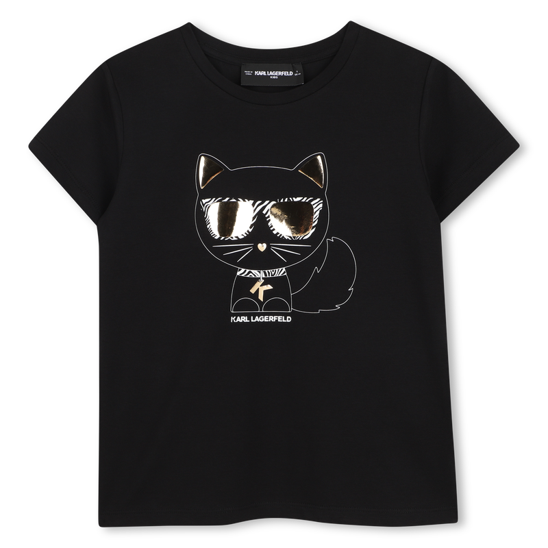 T-SHIRT ILLUSTRATION CHOUPETTE KARL LAGERFELD KIDS 
                        FILLE