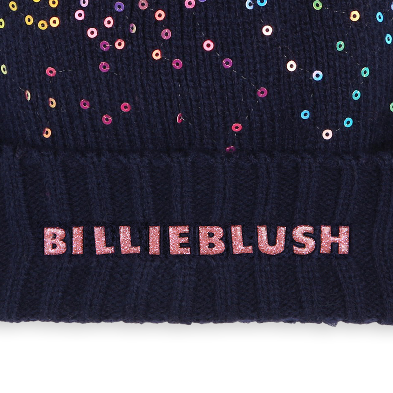 Bonnet &agrave; pompon orn&eacute; de sequins BILLIEBLUSH 
                        FILLE