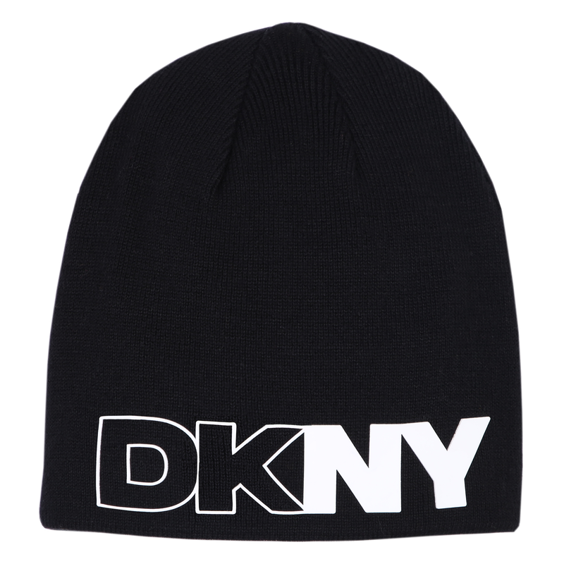 Bonnet sigl&eacute; en tricot DKNY 
                        UNISEXE