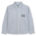 Chemise &agrave; rayures en coton KENZO KIDS 
                    GARCON