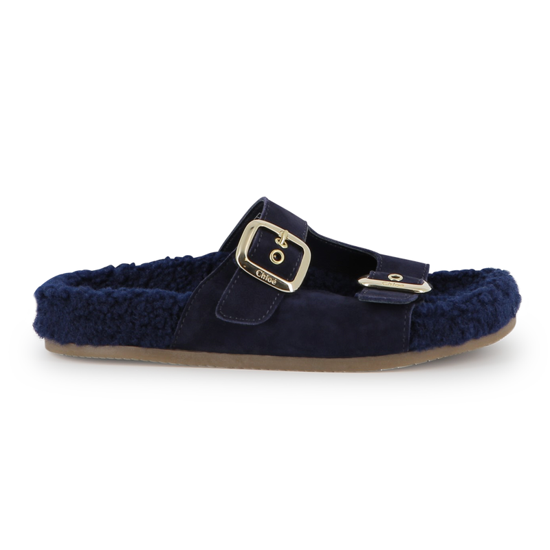 Sandales en cuir suédé de vache CHLOE 
                    FILLE