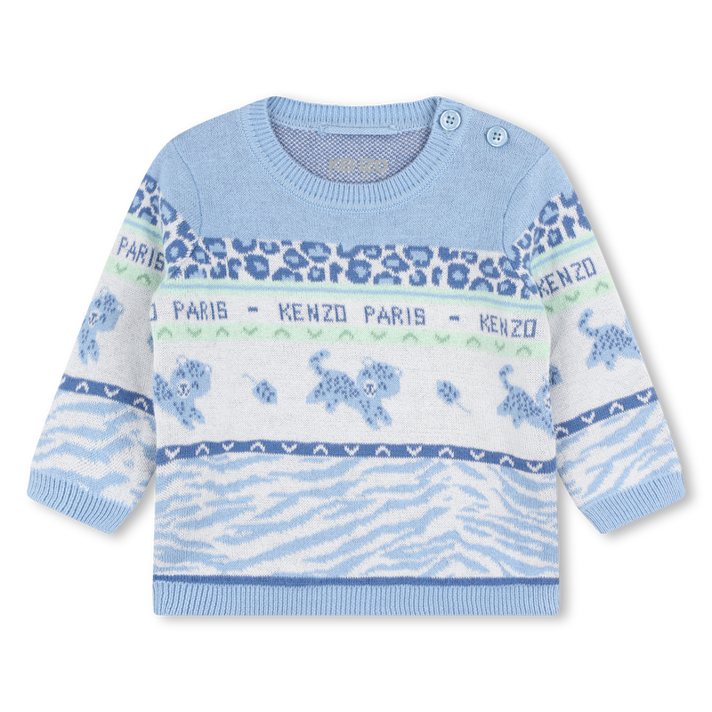 Pull et pantalon en tricot KENZO KIDS 
                    GARCON