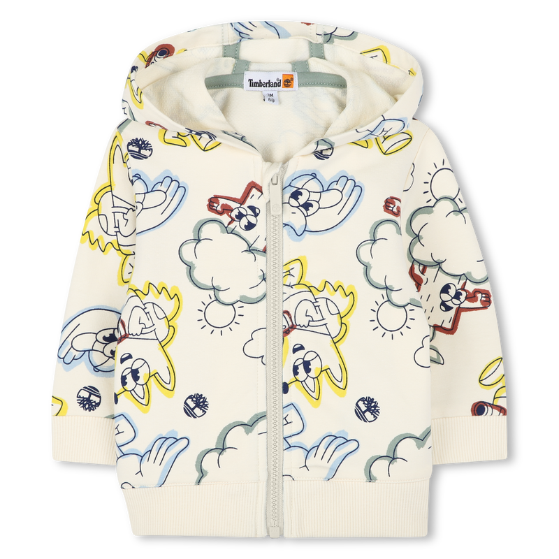 Cardigan à capuche en molleton TIMBERLAND 
                    GARCON