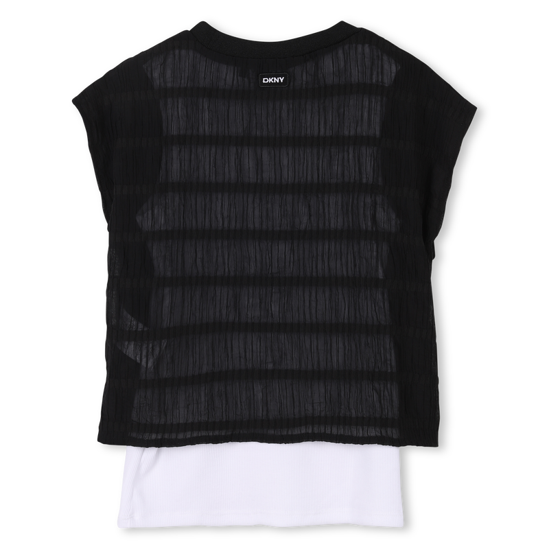 T-shirt de c&eacute;r&eacute;monie 2 en 1 DKNY 
                        FILLE