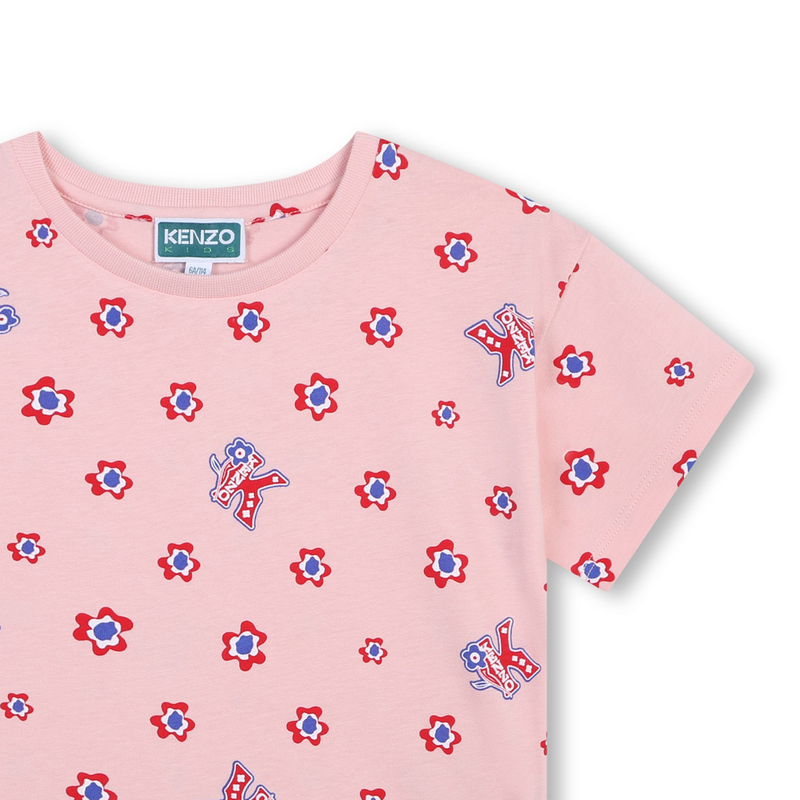T-shirt manches courtes coton KENZO KIDS 
                    FILLE