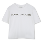 T-shirt en coton avec strass MARC JACOBS 
                    FILLE