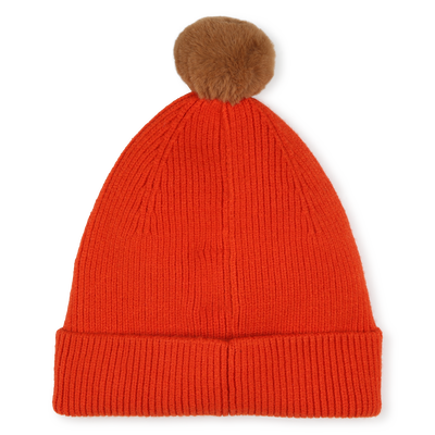 Bonnet &agrave; pompon en tricot TIMBERLAND GARCON
