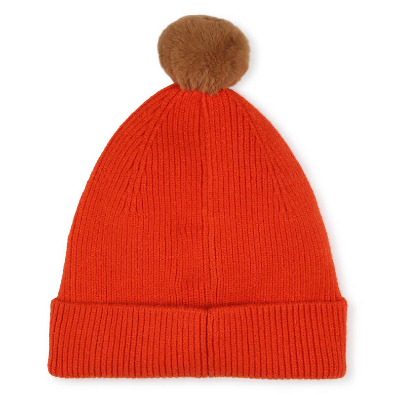 Bonnet &agrave; pompon en tricot TIMBERLAND 
                        GARCON