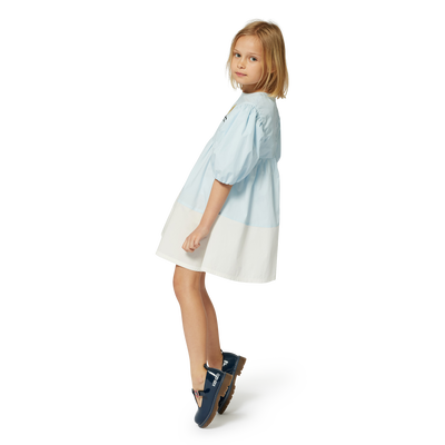 Robe évasée bicolore KENZO KIDS FILLE