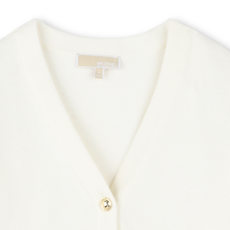 Cardigan boutonné en tricot MICHAEL KORS 
                    FILLE