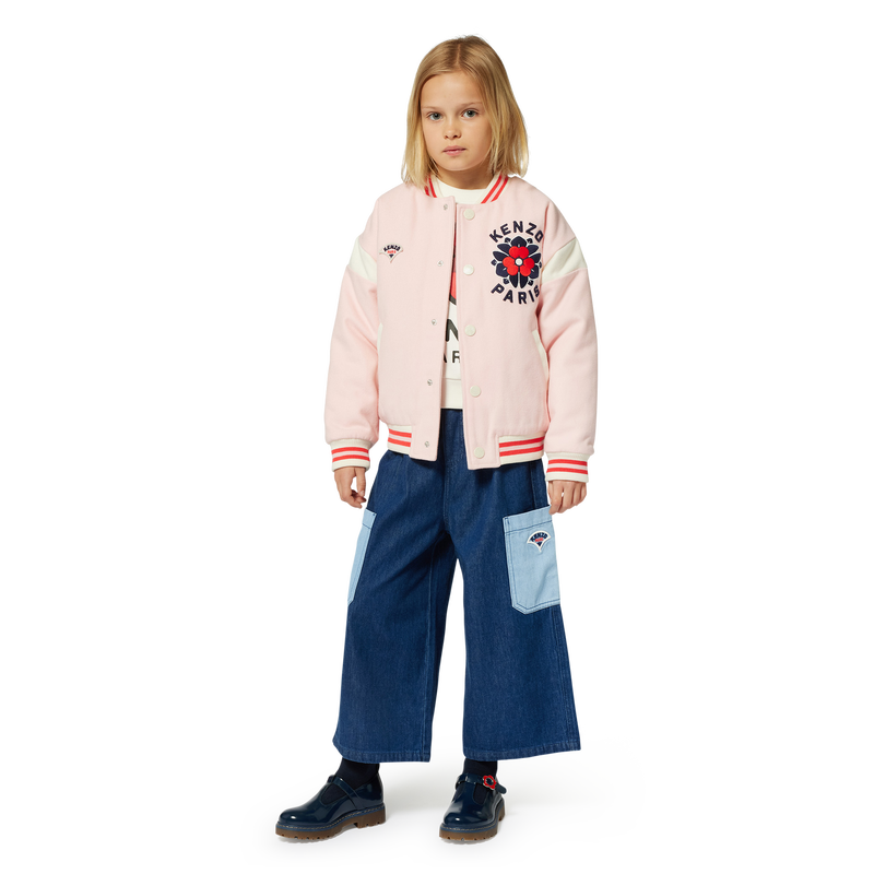 Jean à taille élastiquée KENZO KIDS 
                    FILLE