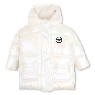 Doudoune &agrave; capuche KARL LAGERFELD KIDS FILLE