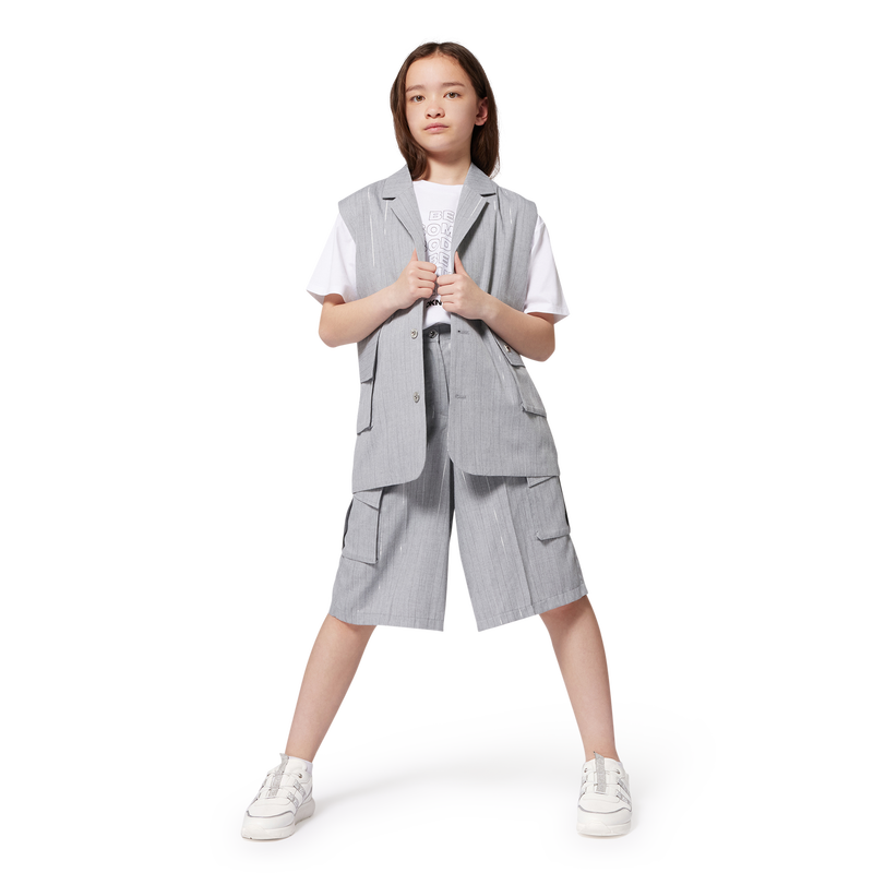 Baskets lacées bimatière DKNY 
                    FILLE