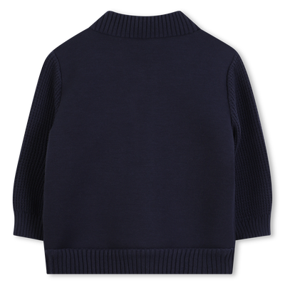 Cardigan zippé manches contrastées TIMBERLAND GARCON