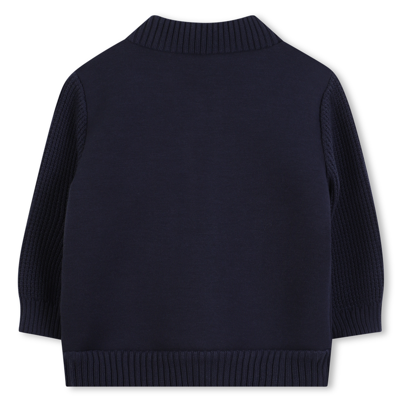 Cardigan zippé manches contrastées TIMBERLAND 
                    GARCON