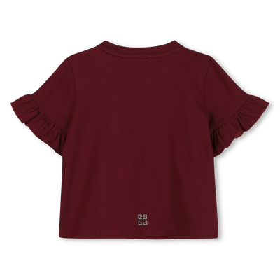T-shirt avec volants GIVENCHY FILLE