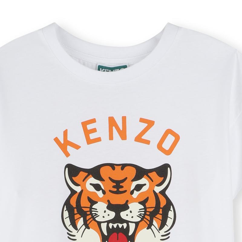 Robe imprim&eacute;e &agrave; volant KENZO KIDS 
                        FILLE