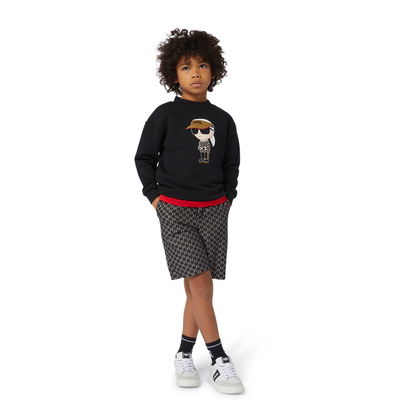 Sweat-shirt molletonn&eacute; KARL LAGERFELD KIDS 
                        GARCON