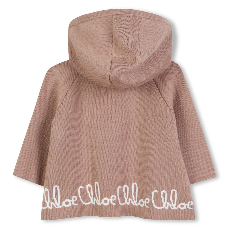 Cape à capuche en tricot CHLOE 
                    FILLE