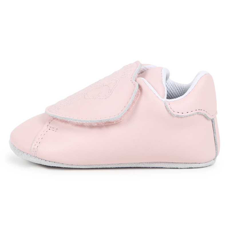 Chaussons en cuir à bande auto-agrippante KENZO KIDS 
                    UNISEXE