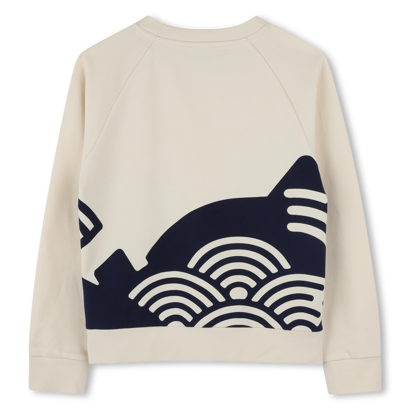 Sweat-shirt molletonn&eacute; coton KENZO KIDS 
                        GARCON