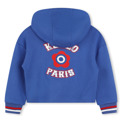Sweat-shirt brod&eacute; &agrave; capuche KENZO KIDS FILLE