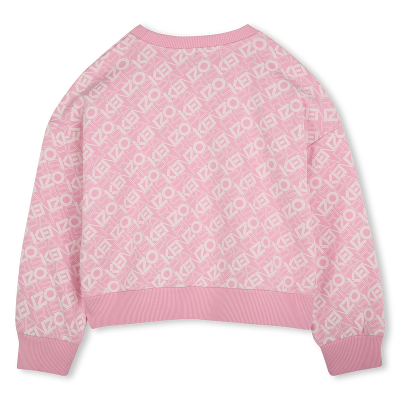 Sweat-shirt molletonn&eacute; coton KENZO KIDS 
                        FILLE