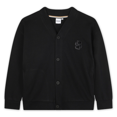 Cardigan avec fermeture boutonn&eacute;e BOSS GARCON