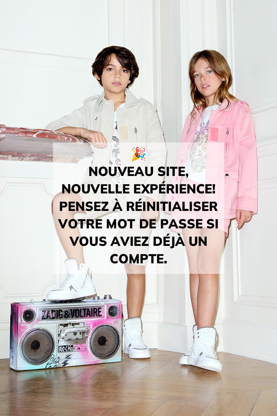 Bannière de page de connexion