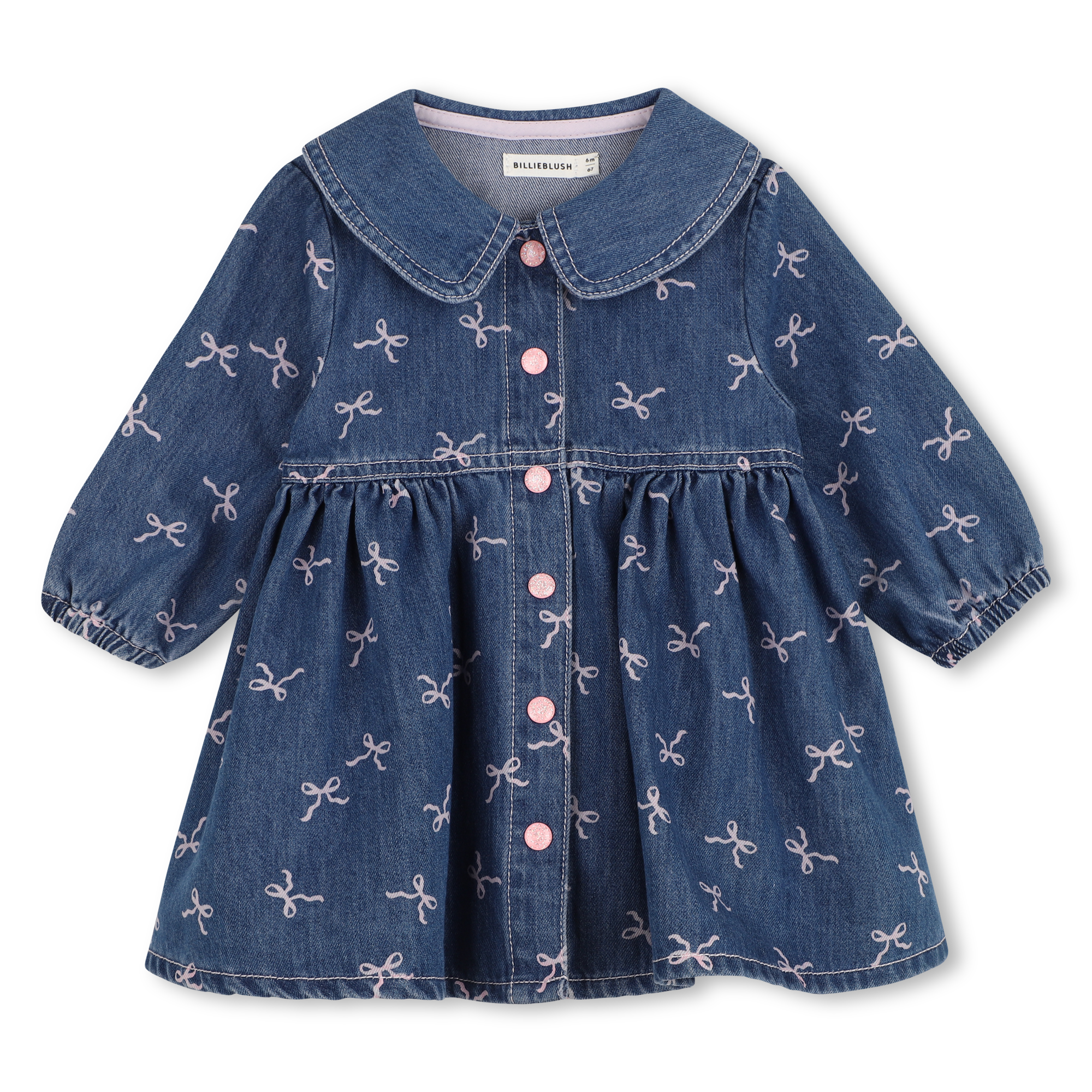 Billieblush - Robe En Denim - Denim Blue - Fille - 9 Mois