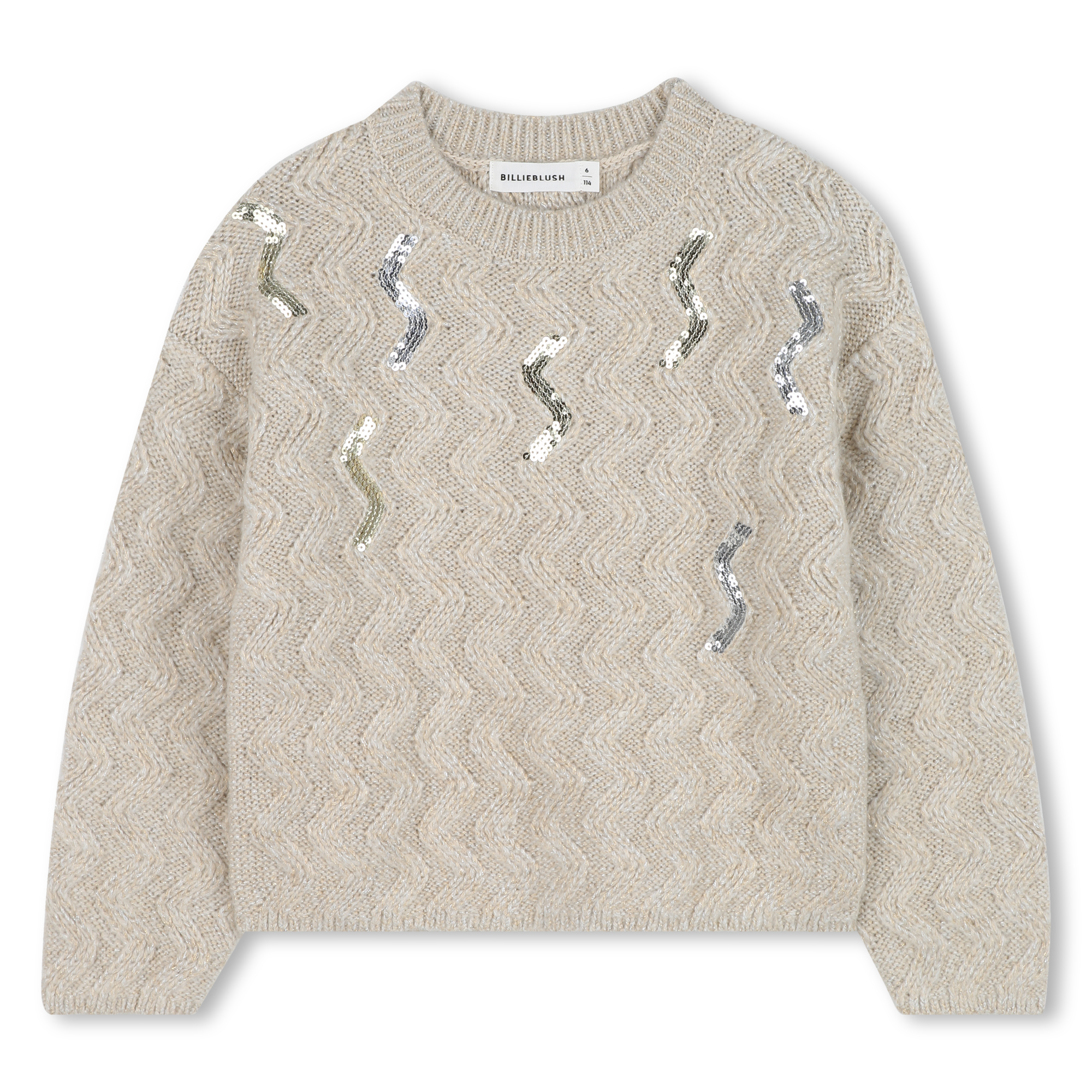 Billieblush - Pull En Tricot - Dore Clair - Fille - 8 Ans
