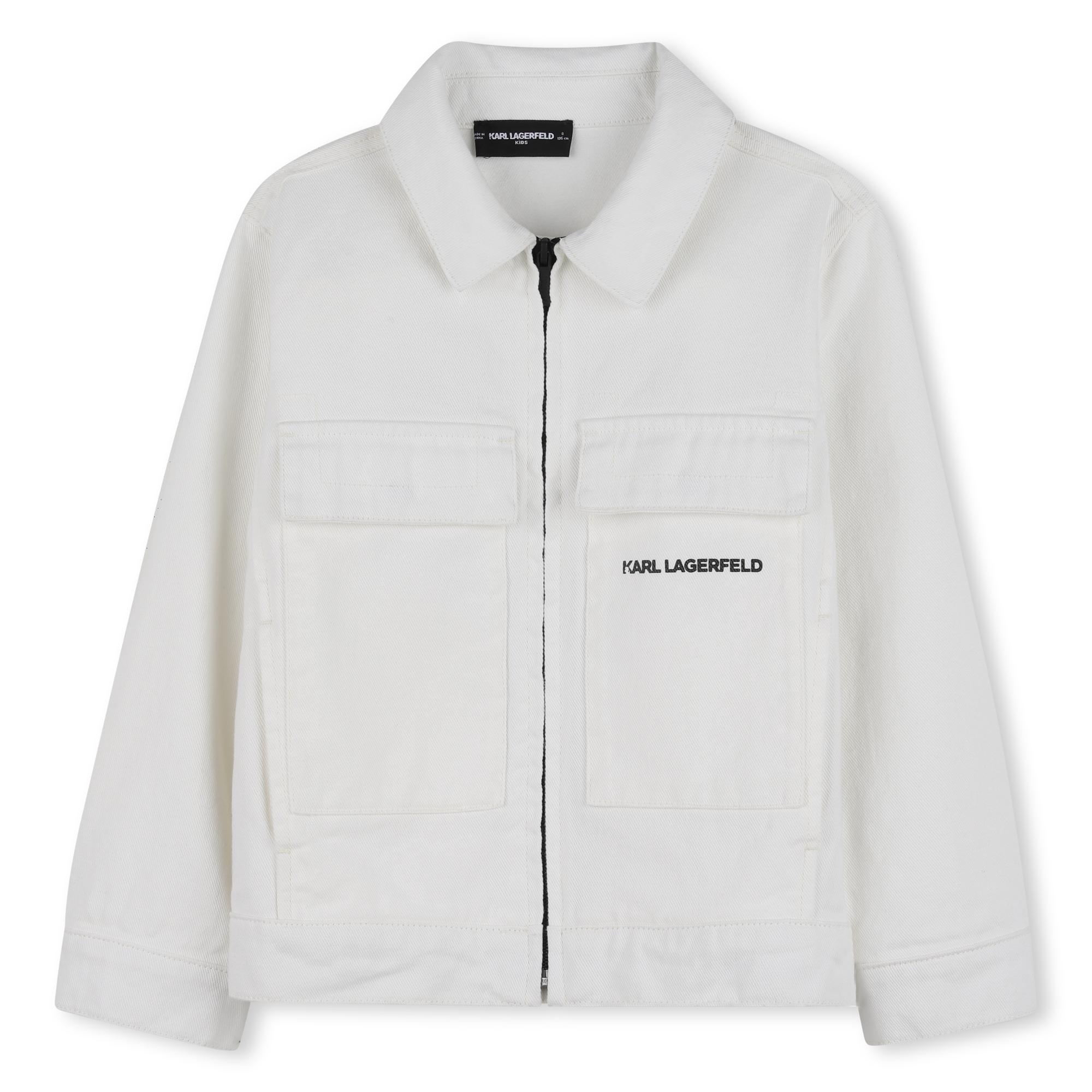Karl Lagerfeld Kids - Veste En Jean Zippée - Milk - Garçon - 16 Ans