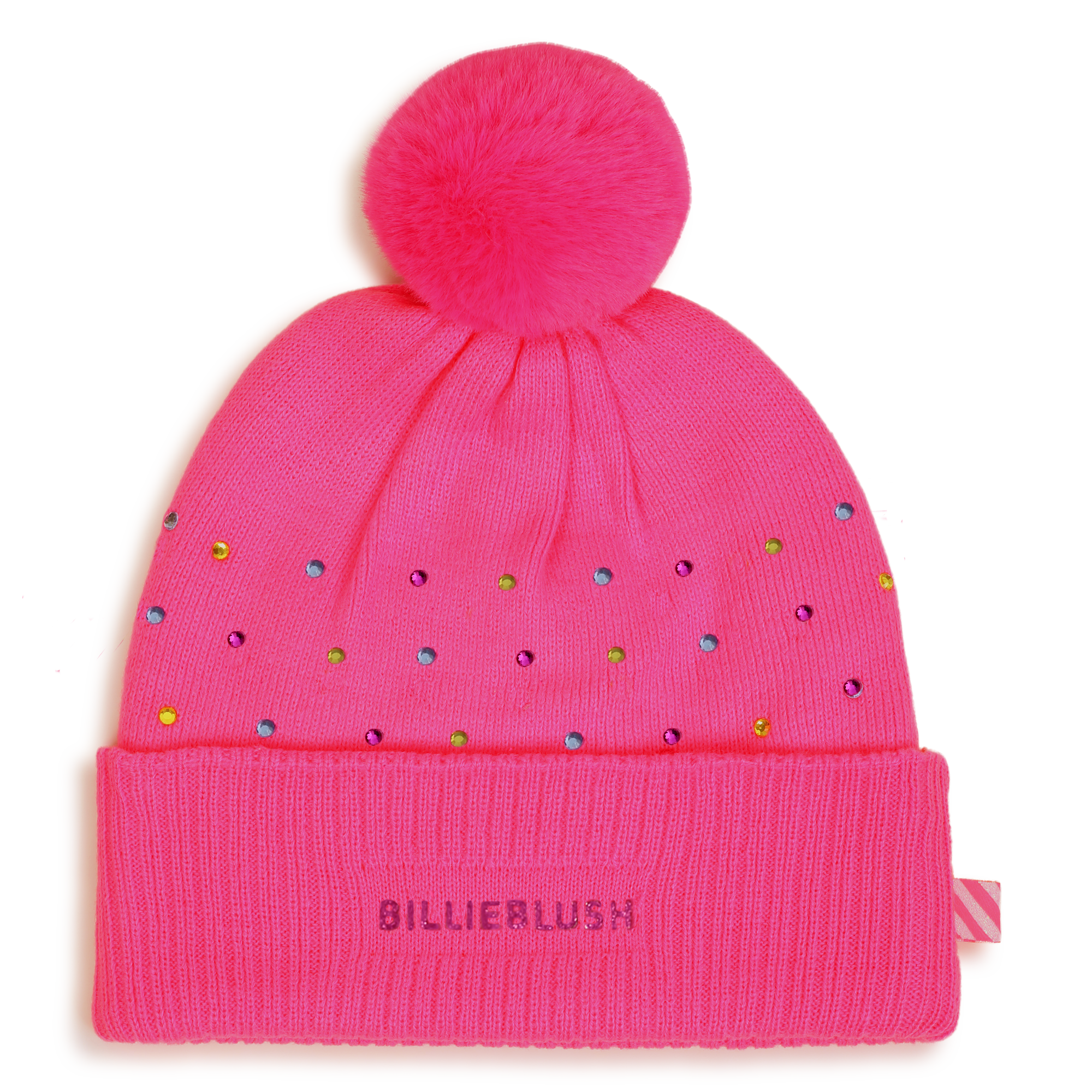 Billieblush - Bonnet À Strass Multicolors - Storm Pink - Fille - Taille T2
