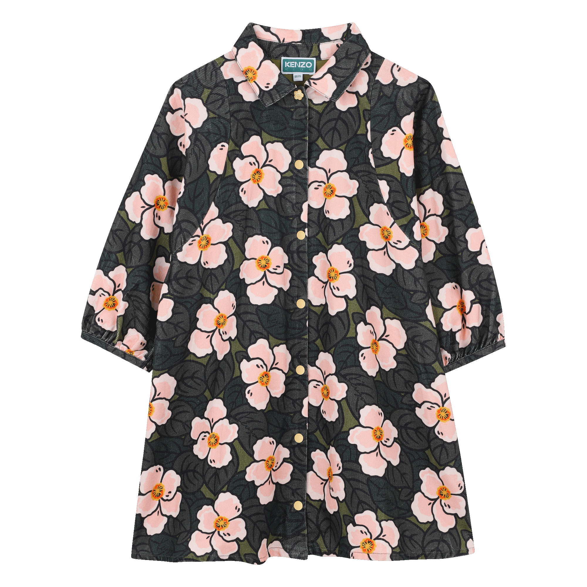 Kenzo Kids - Robe À Manches Longues Bouffantes - Pale Blush - Fille - 8 Ans Kenzo Kids - Robe À Manches Longues Bouffantes - Pale Blush - Fille - 8 Ans